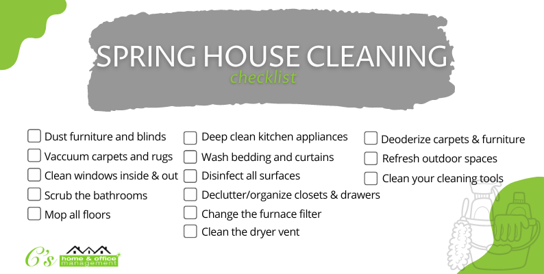 a helpful spring house cleaning checklist