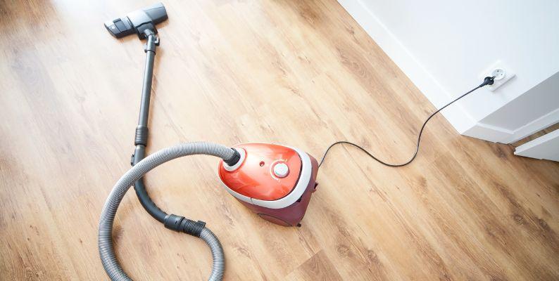 vacuum floors for a spring deep clean