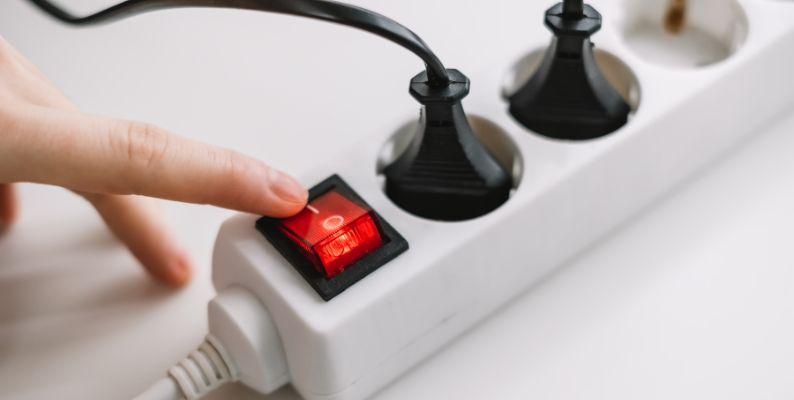 use a surge protector in your home office